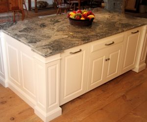 Wooden Kitchen Island with Cabinets - Design & Installation