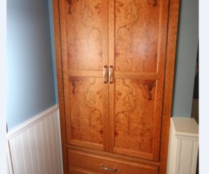 Mixed wood custom cabinet/closet
